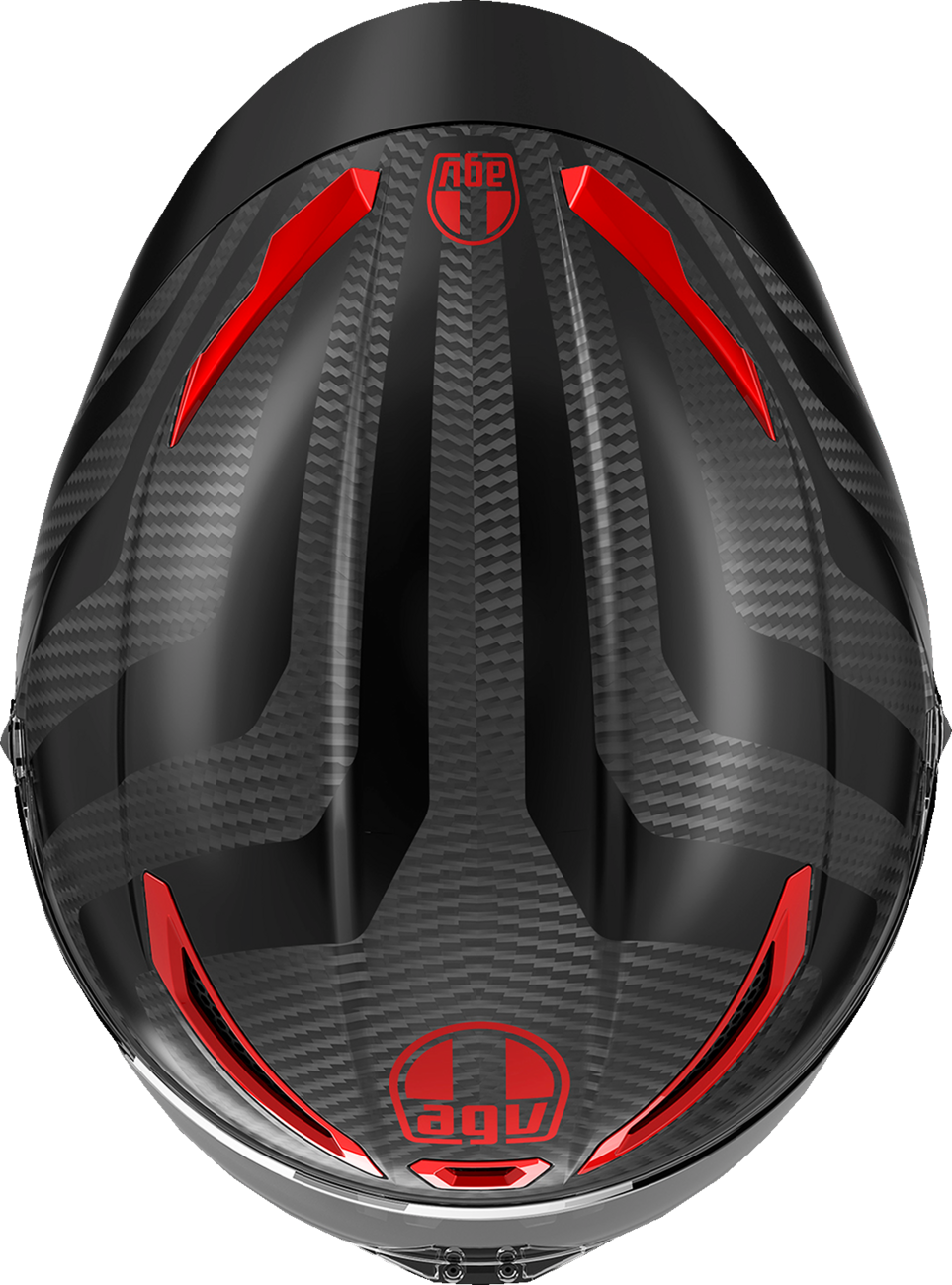 AGV Pista GP RR Intrepido Matte Carbon/Black/Red Motorcycle Helmet - Small (Part Number 2118356002-019-S)