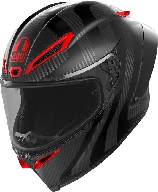 AGV Pista GP RR Intrepido Matte Carbon/Black/Red Helmet XL – Premium Racing Helmet with Advanced Safety and Comfort Features
