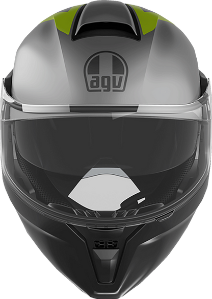 AGV Streetmodular Helmet Resia 2XL Matte Gray Black Yellow Fluo - Part 21182960020072X