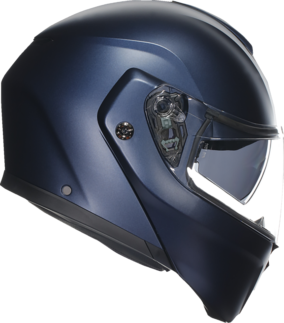 AGV Streetmodular helmet in matte blue, small size, featuring a sleek design and advanced safety features for motorcycle riding.