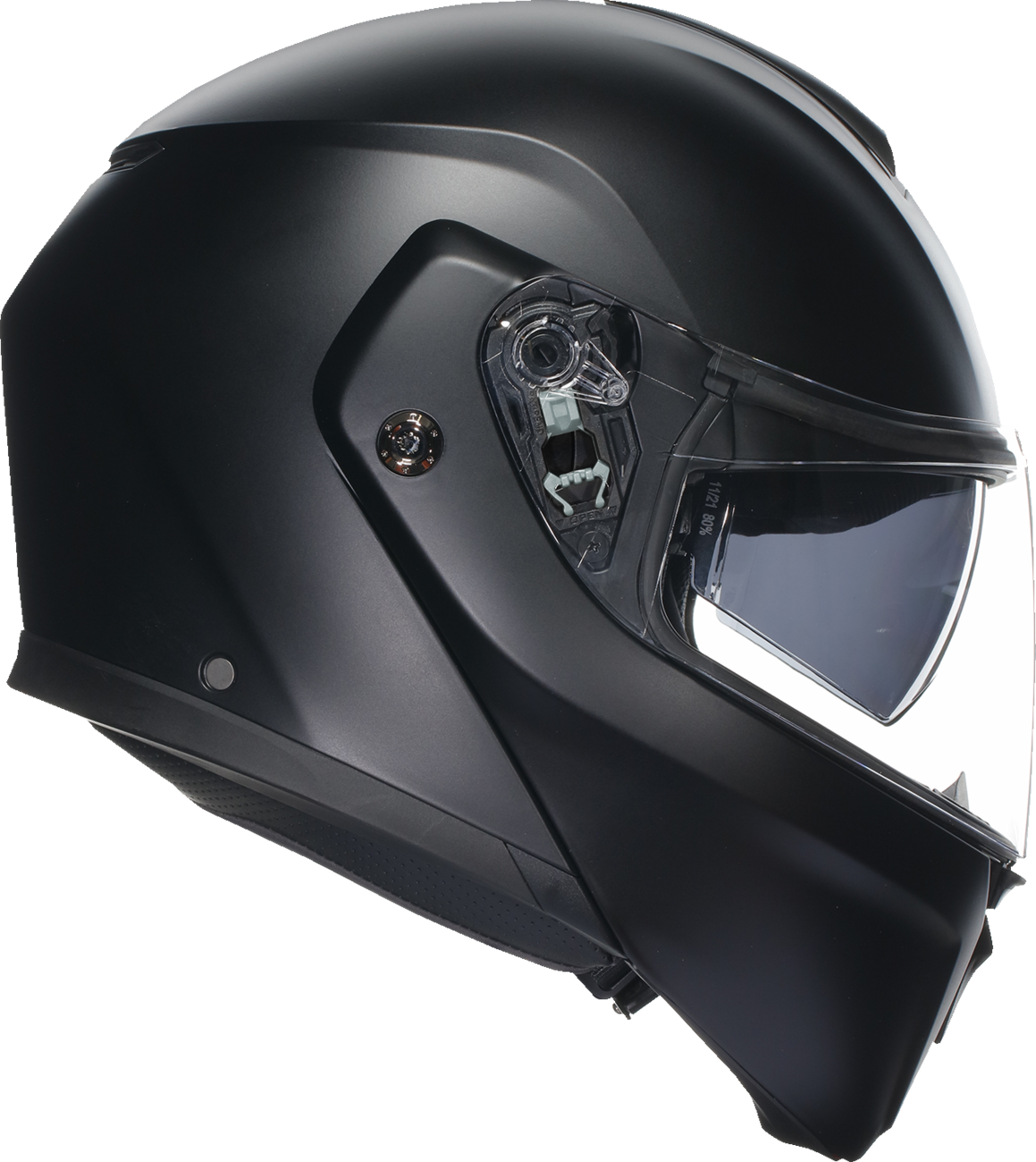 AGV Streetmodular Helmet Mono Matte Black 2XL – Versatile Motorcycle Helmet with Pinlock® 70 and Anti-Scratch Visor