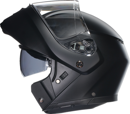 AGV Streetmodular Helmet Mono Matte Black 2XL – Versatile Motorcycle Helmet with Pinlock® 70 and Anti-Scratch Visor