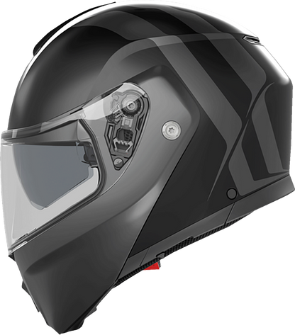 AGV Streetmodular Helmet Resia Matte Black/Gray Medium (Part #2118296002005M)