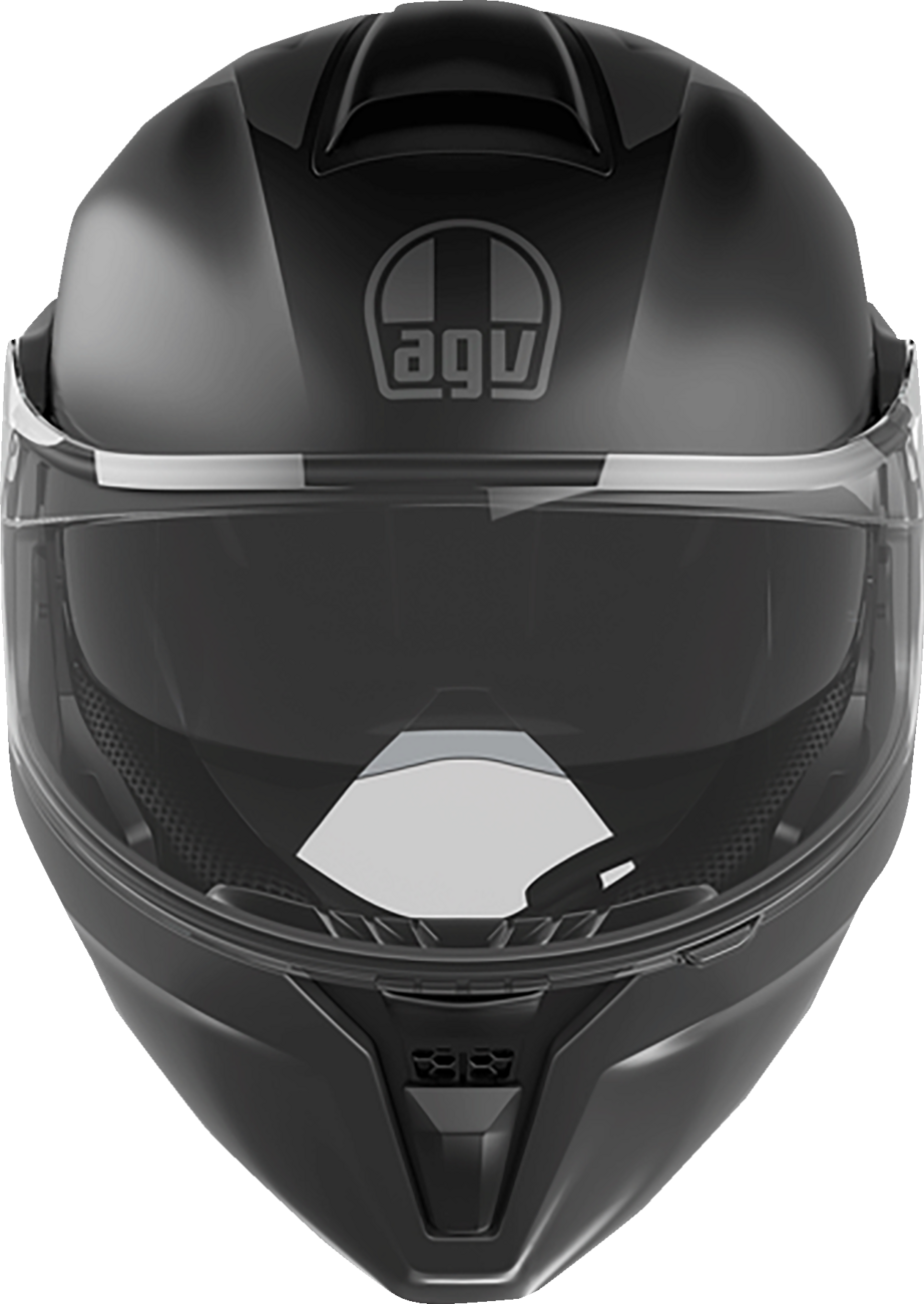 AGV Streetmodular Helmet Resia Matte Black/Gray Medium (Part #2118296002005M)