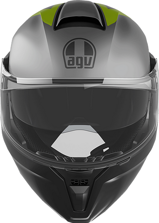 AGV Streetmodular Helmet Resia Small Matte Gray/Black/Yellow Fluo Part 2118296002007S