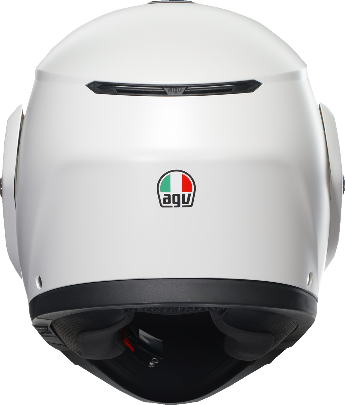 AGV Streetmodular helmet in matte white, small size, showing the full helmet with open face and sleek design.