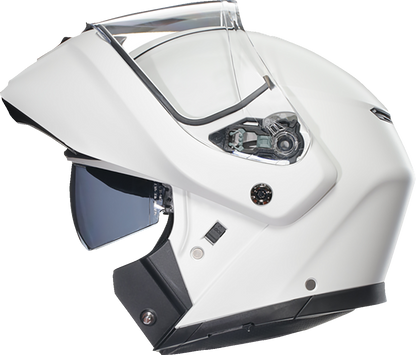 AGV Streetmodular helmet in matte white, small size, featuring full-face and modular design with venting and adjustable visor.
