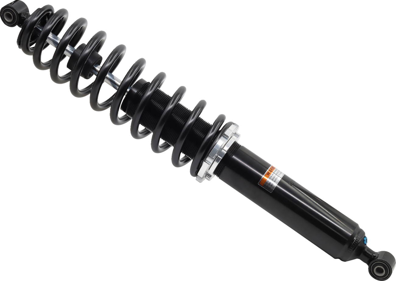 Moose Offroad front heavy-duty gas shock with adjustable preload for Polaris vehicles, durable off-road suspension component
