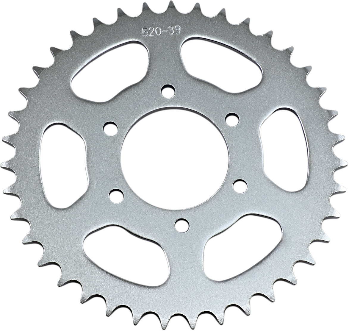 PARTS UNLIMITED 39-tooth rear sprocket for Suzuki motorcycle, showing the metal gear with teeth for drivetrain.