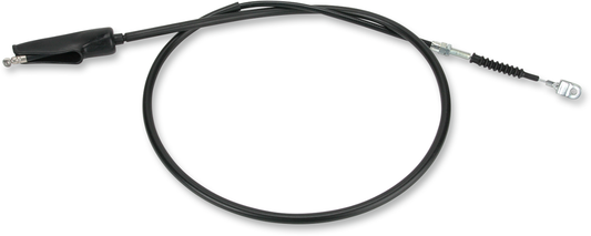 Black vinyl brake cable for Yamaha motorcycle, Parts Unlimited brand, part number 5X5-26341-00, designed for durable braking performance.