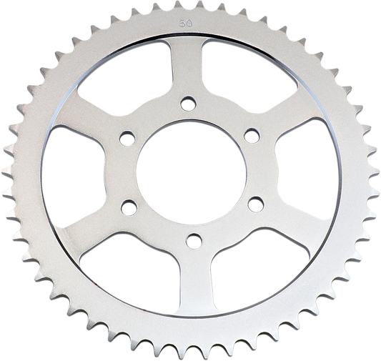 PARTS UNLIMITED 50-tooth rear sprocket for Suzuki with part number 64511-47600, metal gear with teeth visible in the image.