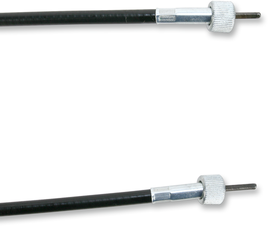 Parts Unlimited Yamaha speedometer cable, part 341-83550-01, showing the coiled metal cable with connector ends.