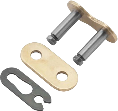 RK EXCEL, RK Excel Gb420MXZ Drive Chain Gold with Master Link Clip for Mini MX and SX Racing