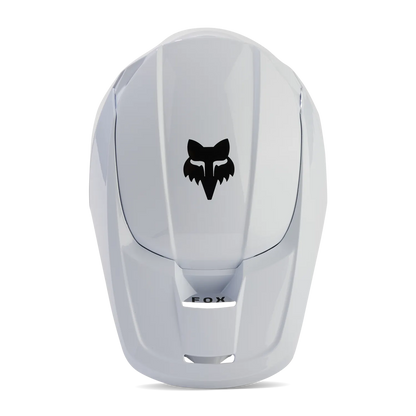 Fox V1 Core MIPS motocross helmet by Howling Moto, DOT certified, with a sleek black design and adjustable chin strap.
