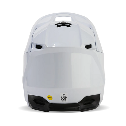 Howling Moto Fox V1 Core MIPS motocross helmet with DOT certification, black design, and secure chin strap for off-road riding.