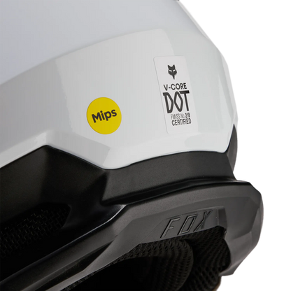 Howling Moto Fox V1 Core MIPS motocross helmet with DOT certification, featuring a sleek design and secure chin strap.