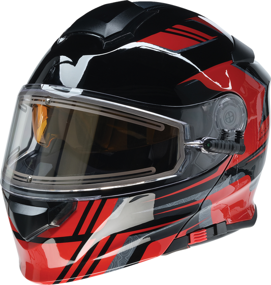 Z1R, Z1R Solaris 2.0 Helmet First Tracks Electric Dual Pane Shield Black/Red Small - Part 0120-0826