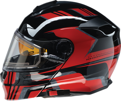 Z1R, Z1R Solaris 2.0 Helmet First Tracks Electric Dual Pane Shield Black/Red Medium 0120-0827