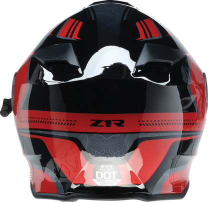 Z1R, Z1R Solaris 2.0 Helmet First Tracks Electric Dual Pane Shield Black/Red Medium 0120-0827