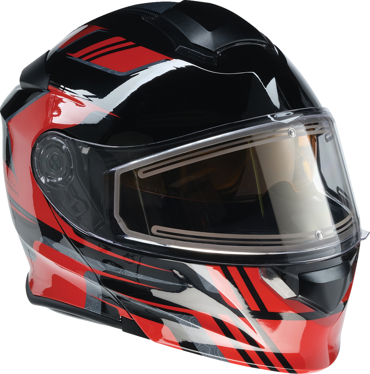 Z1R, Z1R Solaris 2.0 Helmet First Tracks Electric Dual Pane Shield Black/Red Medium 0120-0827
