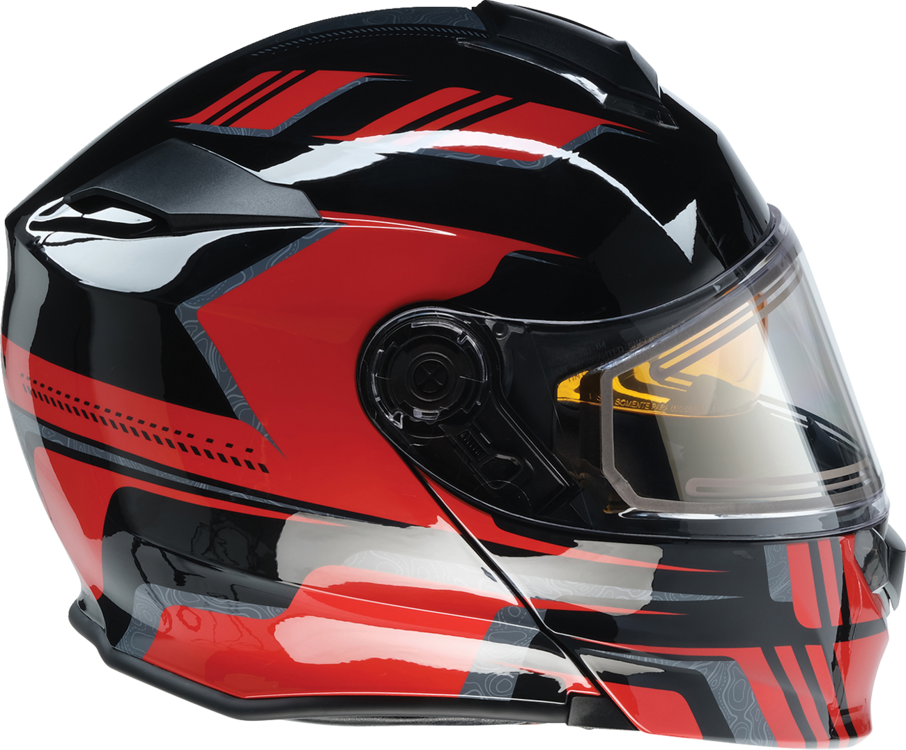 Z1R, Z1R Solaris 2.0 Helmet First Tracks Electric Dual Pane Shield XL - Black/Red