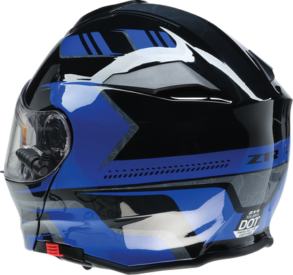 Z1R, Z1R Solaris 2.0 Helmet First Tracks Electric Dual Pane with Amber Sun Visor - XS by Z1R Part 0120-0831