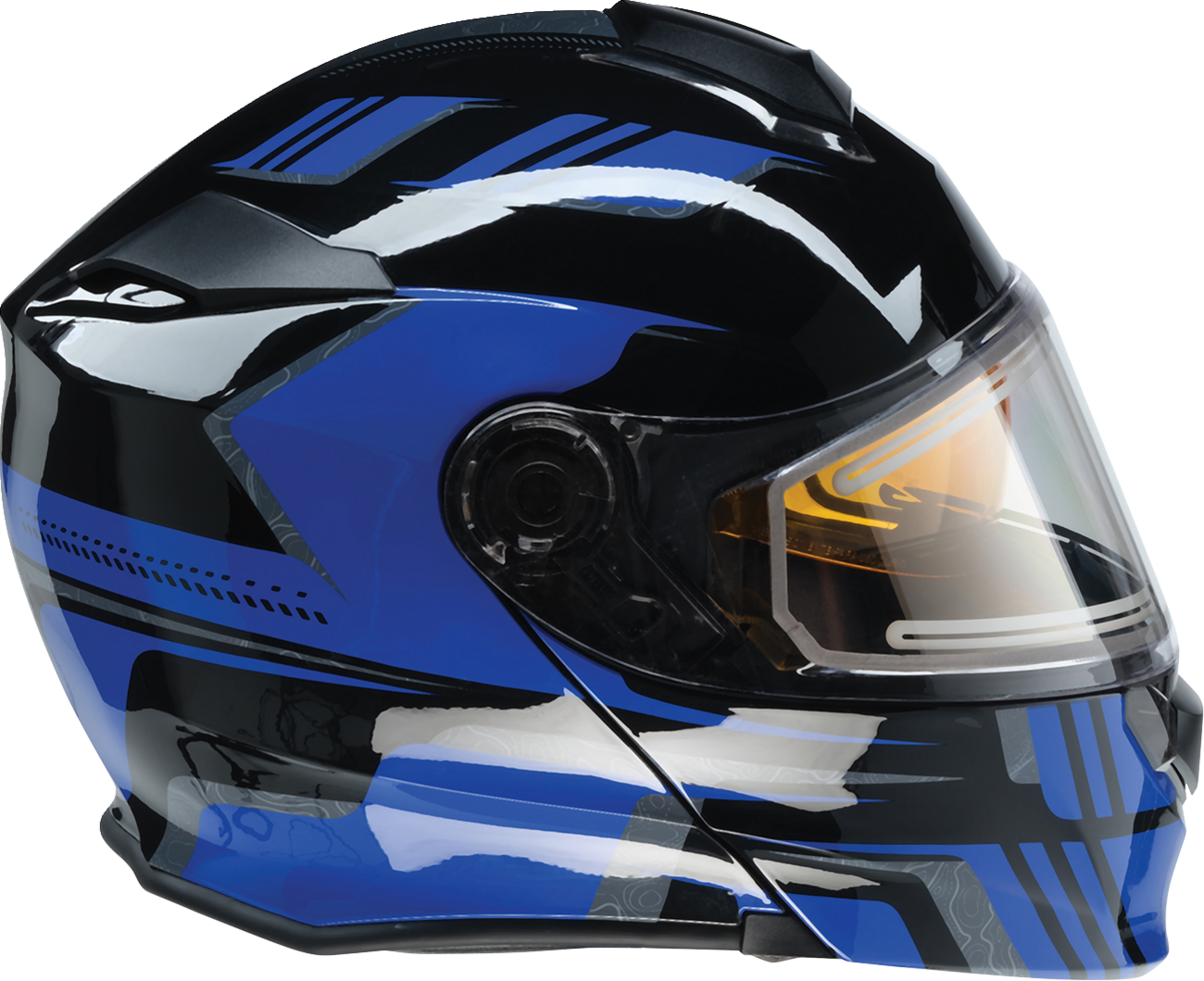 Z1R Solaris 2.0 electric dual pane helmet in 2XL, featuring a sleek black design with clear visor and ventilation openings.