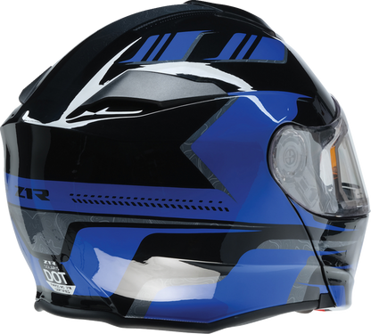 Z1R Solaris 2.0 Electric Dual Pane Helmet in 2XL size, featuring sleek design and clear dual-pane visor for motorcycle riding protection.