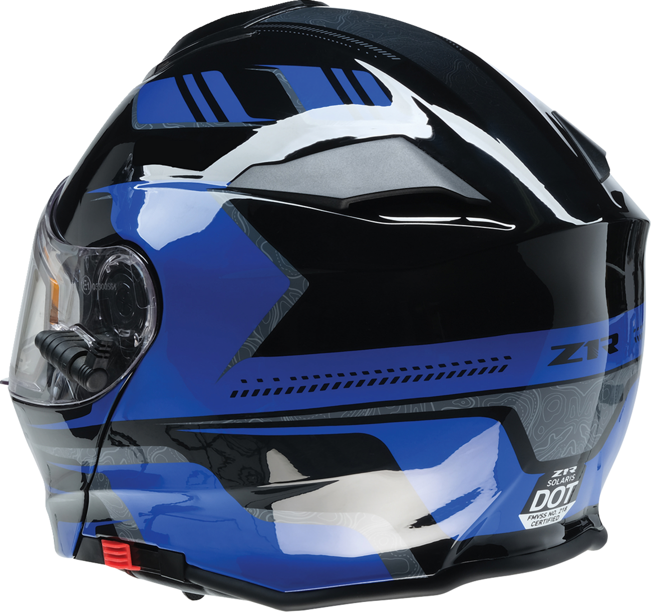 Z1R Solaris 2.0 Electric Dual Pane Helmet in 2XL with sleek design and clear visor, featuring first tracks graphics.