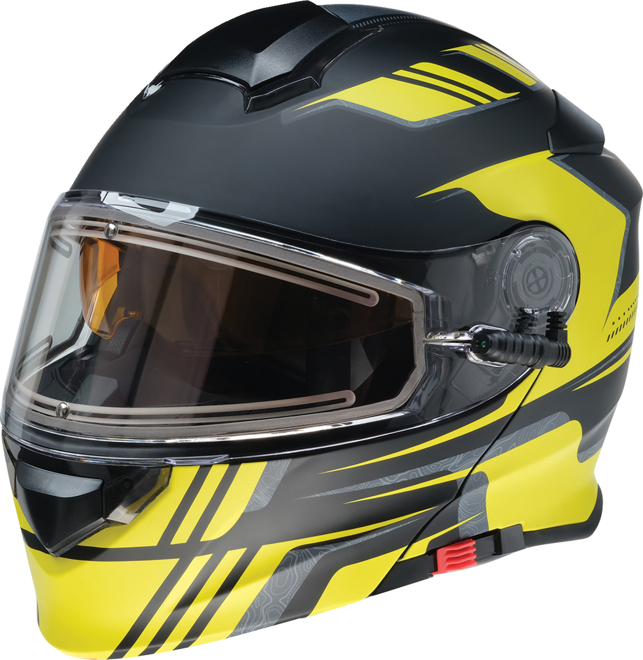 Z1R, Z1R Solaris 2.0 Helmet - First Tracks Electric Dual Pane Shield - Black/Hi-Viz - 2XL
