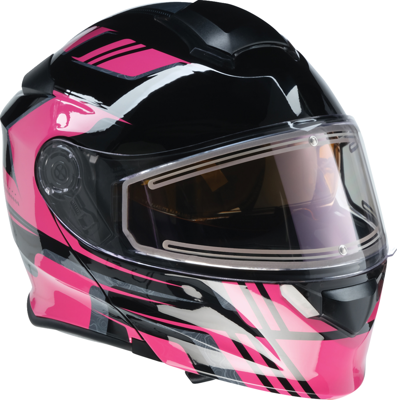 Z1R, Z1R Solaris 2.0 Helmet - First Tracks Electric Dual Pane Shield with Amber Sun Visor - Medium