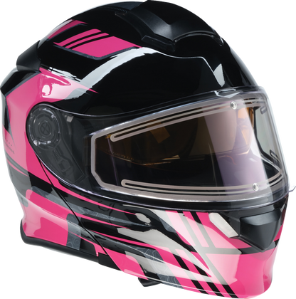 Z1R, Z1R Solaris 2.0 Helmet - First Tracks Electric Dual Pane Shield with Amber Sun Visor - Medium