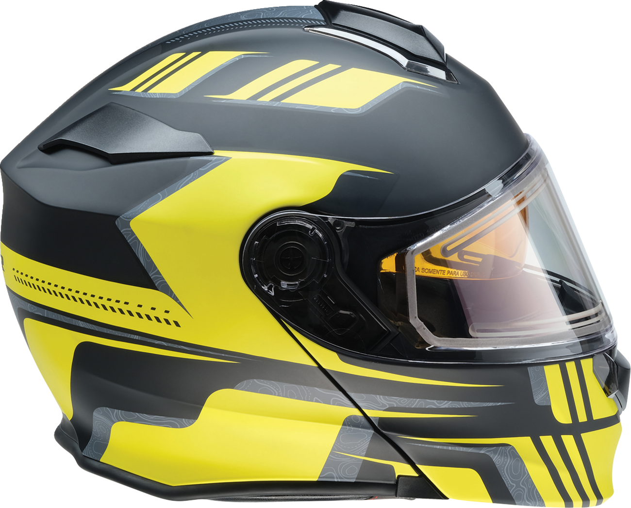Z1R, Z1R Solaris 2.0 Helmet - First Tracks Electric Dual Pane Shield - Black/Hi-Viz - 2XL