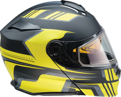 Z1R, Z1R Solaris 2.0 Helmet - First Tracks Electric Dual Pane Shield - Black/Hi-Viz - 2XL