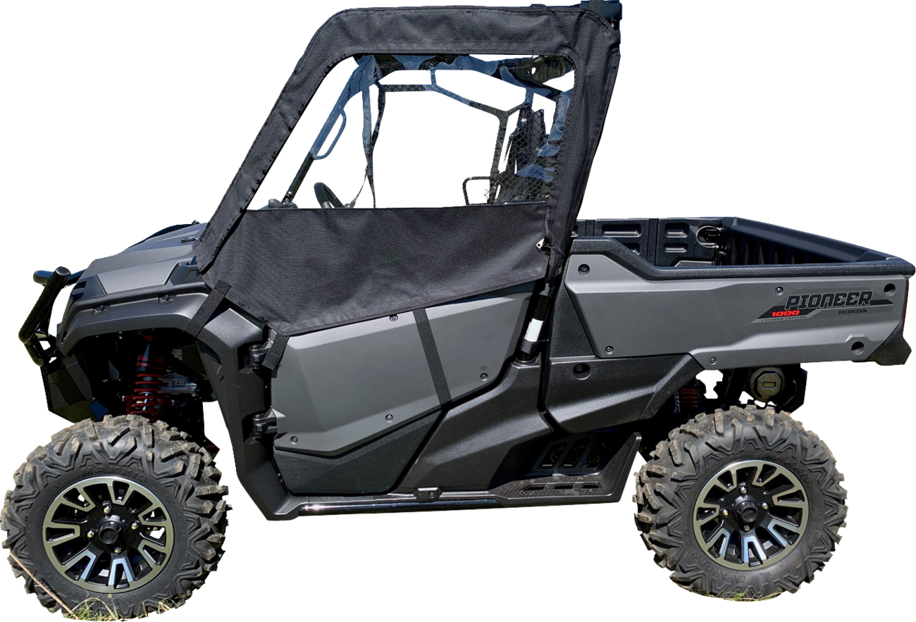 Moose Offroad Honda Pioneer side enclosure for 2016-2024, part number PIOTSE-11, showing a rugged offroad vehicle accessory