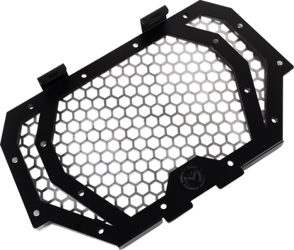 MOOSE OFFROAD front grille for Polaris RZR 900/1000, designed for rugged off-road use, part number 100-1374-PU.