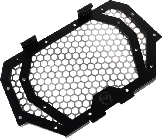 MOOSE OFFROAD front grille for Polaris RZR 900/1000, designed for rugged off-road use, part number 100-1374-PU.