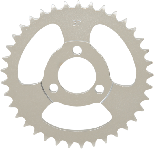 Parts Unlimited Honda 41201-GW8-670 rear sprocket with 37 teeth, durable motorcycle sprocket for reliable performance.