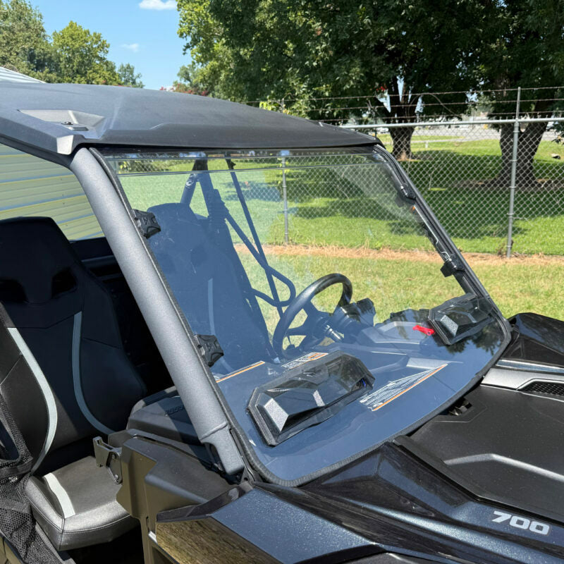 SEIZMIK, Seizmik Tool Less Windshield with Hard Coated Polycarbonate for UTVs - Part 50-55326KIT