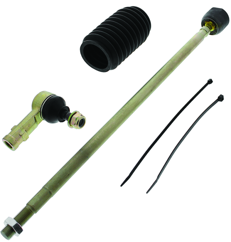 QuadBoss Polaris RZR XP 1000 EPS steering rack tie rod assembly kit with left inner and outer tie rods, for 2015-2020 models.