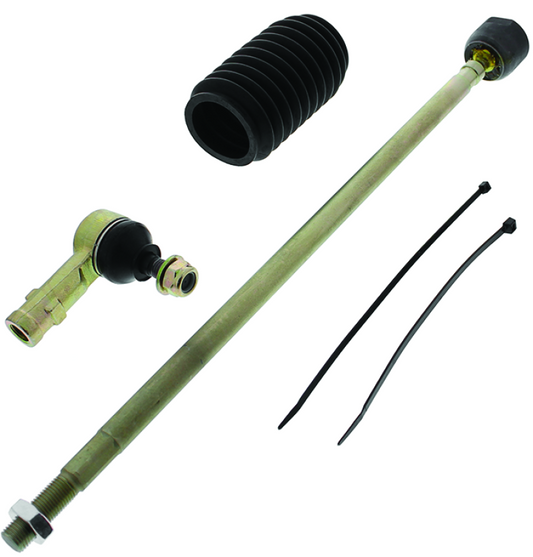 QuadBoss Polaris RZR XP 1000 EPS steering rack tie rod assembly kit with left inner and outer tie rods, for 2015-2020 models.