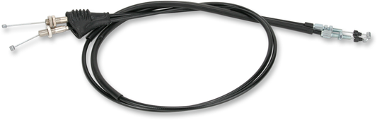 Parts Unlimited vinyl-covered throttle cable for Yamaha 500 (1976-1981), part number 2H0-26301-00, shown in the image.