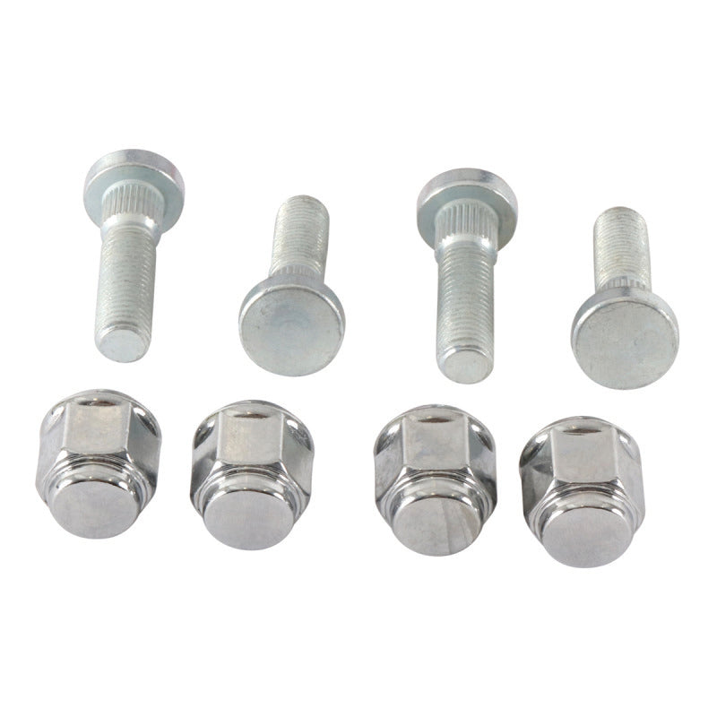 QuadBoss wheel stud and nut kit for Honda FourTrax Rincon and Foreman models, featuring durable hardware for ATV wheels.