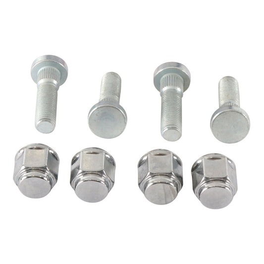 QuadBoss wheel stud and nut kit for Honda FourTrax Rincon and Foreman models, featuring durable hardware for ATV wheels.