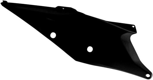 Acerbis black side panels for motorcycle body, featuring sleek black finish and precise fit, designed for durable motorcycle body protection.