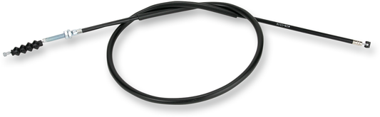 Parts Unlimited vinyl clutch cable for Honda motorcycles, showing the black cable with metal ends and branding details.