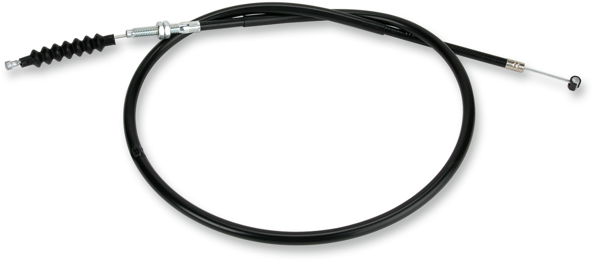 Parts Unlimited vinyl clutch cable for Honda motorcycles, model 22870-383-830, showing a black cable with protective vinyl coating.