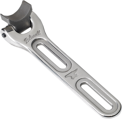 Stainless steel BILTWELL Seat Mount Hinge for seats by Bill's Exhausts, showing the hinge component and mounting details.