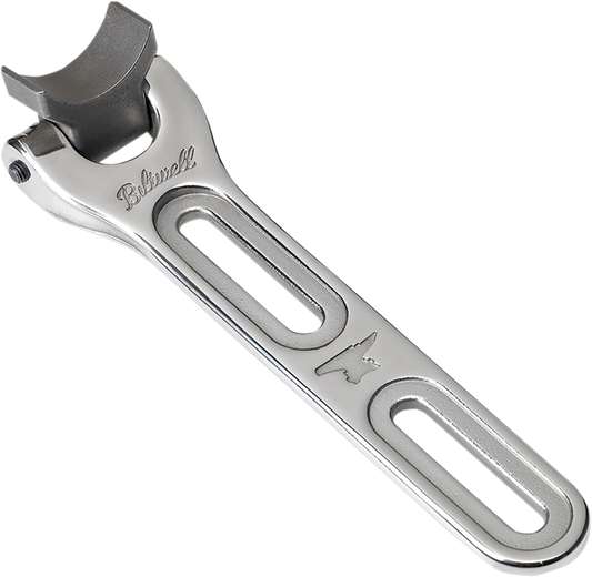 Stainless steel BILTWELL Seat Mount Hinge for seats by Bill's Exhausts, showing the hinge component and mounting details.