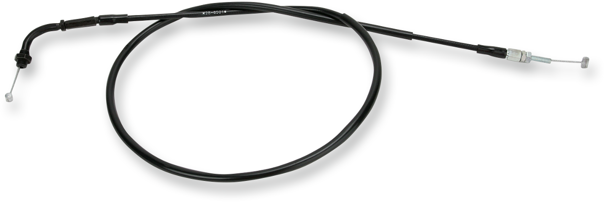 Parts Unlimited vinyl covered throttle cable for Honda CB, CM, CX models 1978-1985, durable motorcycle control cable.